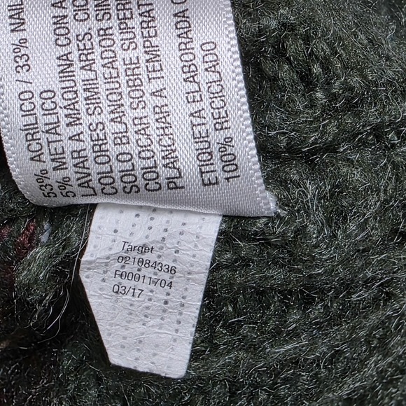 Ava & Viv Christmas Sweater Womens XL Green Stripe Cozy Knit Holiday Winter Top - Picture 4 of 9